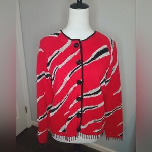 The Collective Works Of Berek Button Front Cardigan With Beaded Detail